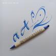 ZIG Calligraphy pen - MS 3400 / PURE BLUE 030