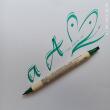 ZIG Calligraphy pen - MS 3400 / PURE GREEN 040