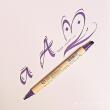 ZIG Calligraphy pen - MS 3400 / PURE VIOLET 080