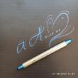 ZIG Calligraphy pen - metallic - MS 8400 / BLUE 125